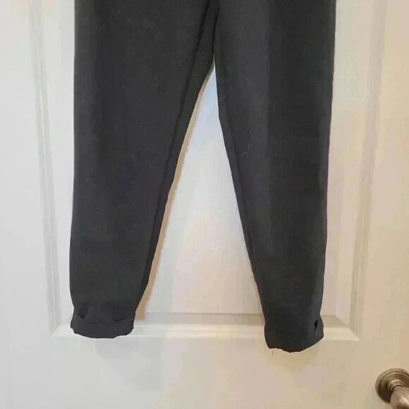 H&M Girl's Black Poly/Spandex Elastic Waistband Pants w Tie - Picture 4 of 9